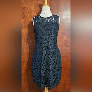 Banana Republic Navy Lace Cocktail Size 6P Dress